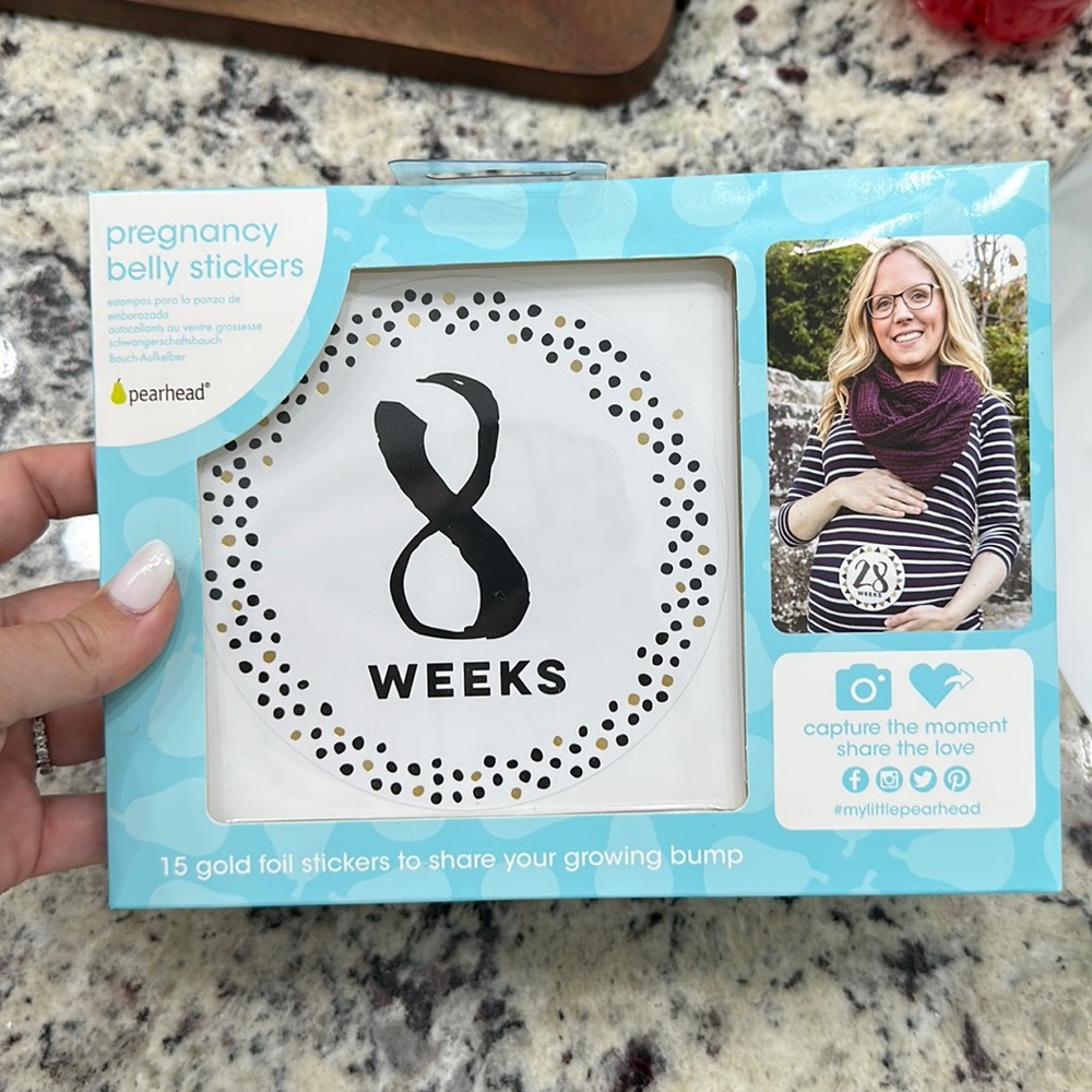 Pregnancy milestone bump stickers
